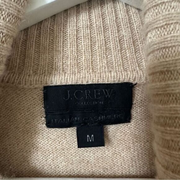 J. Crew Italian Cashmere Turtleneck Sweater Size M - Picture 4 of 5